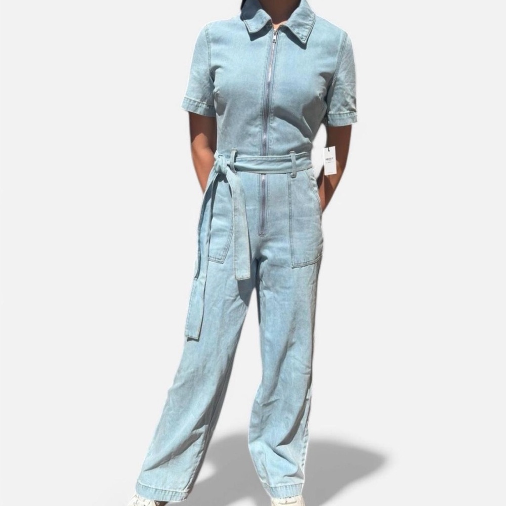 Light Blue Denim Jumpsuit